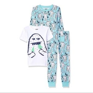 Nwt Gap Boys Or Girls 3 3T Teal Zebra 2-Piece Pajamas